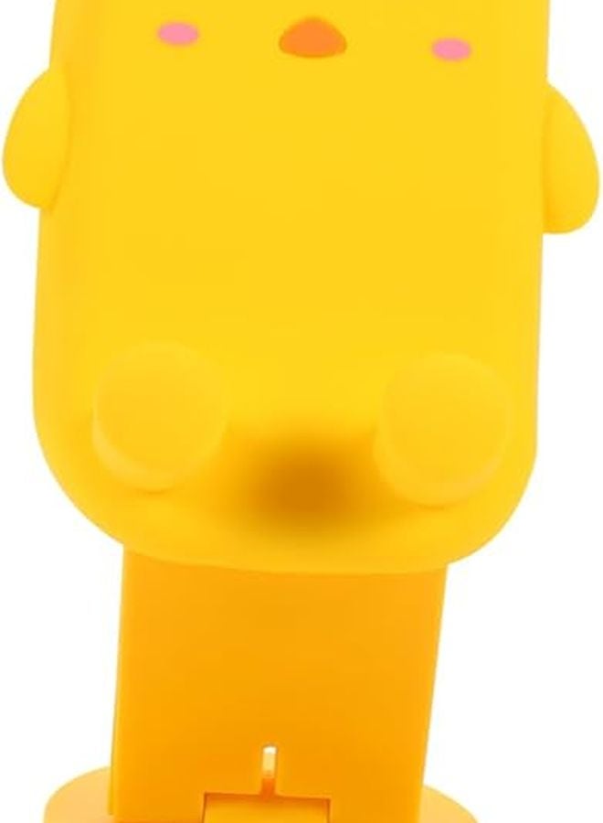 Foldable Adjustable Yellow Phone Tablet Stand Holder For Home Office Desk - Image 1